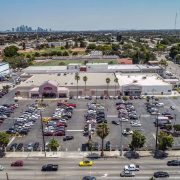 La Brea Retail Parking Lot View