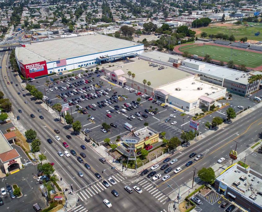 La Brea Retail Aerial View