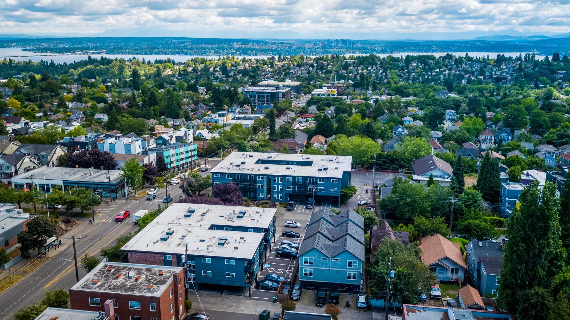 Aerial of Union 18 Apartments