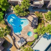 Pool area of the Villa Boutique Apartments